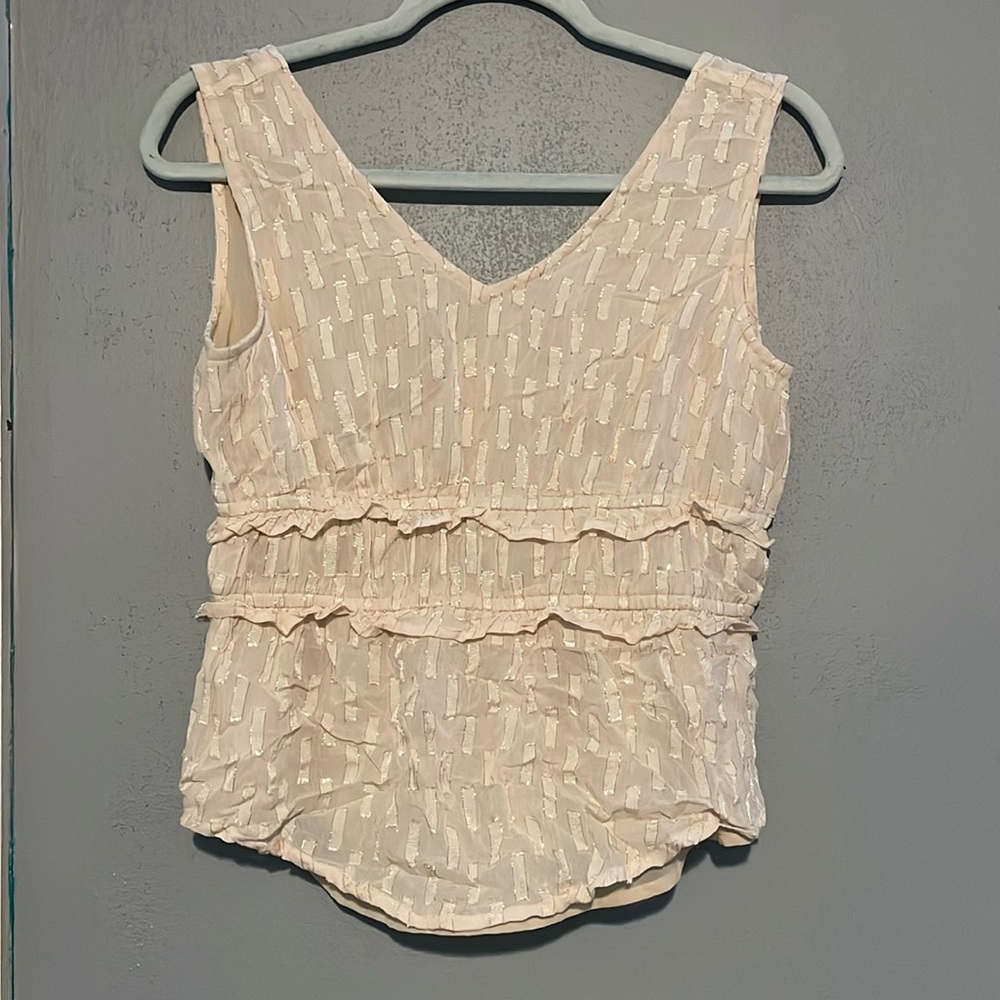 Women’s sparkly v neck top from express